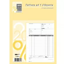 BLOCCO FATTURE 1 ALIQUOTA IVA 50/50 FOGLI AUTORIC. 29,7X21 E5283A