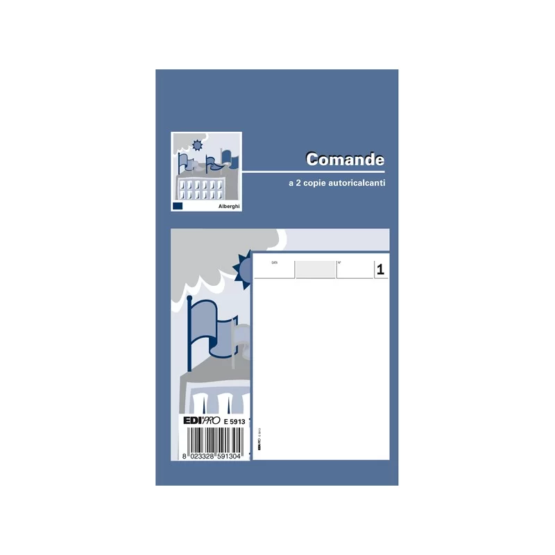 BLOCCO COMANDE 25/25 FOGLI AUTORIC. 17X9,9 E5913 (Conf.20)