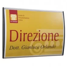 SEGNALETICA A PARETE 10X15CM PROFILO SILVER ARKO FUORI CATALOGO