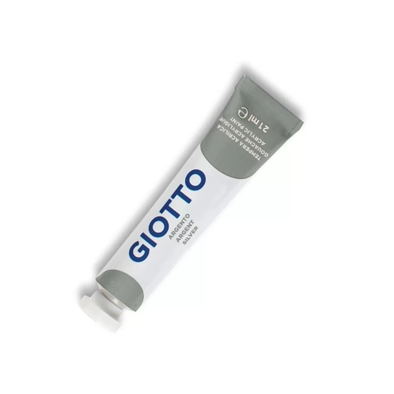 TEMPERA ACRILICA GIOTTO TUBO 21ML ARGENTO (Conf.6)