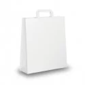 BLISTER 25 SHOPPERS 36X12X41CM BIANCO NEUTRO PIATTINA