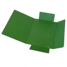 CARTELLINA C/ELASTICO 25X34CM VERDE PRESSPAN 32P (Conf.10)