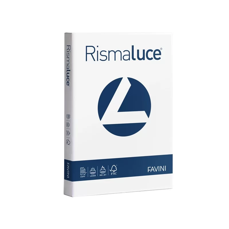 CARTA RISMALUCE 240GR A4 100FG BIANCA FAVINI