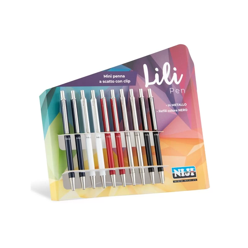 CARTELLA 10 MINI PENNE A SFERA SCATTO 1301 NIJI