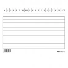 100 SCHEDE RIGATE ORIZZONTALE 10.5X15CM E3126BL EDIPRO