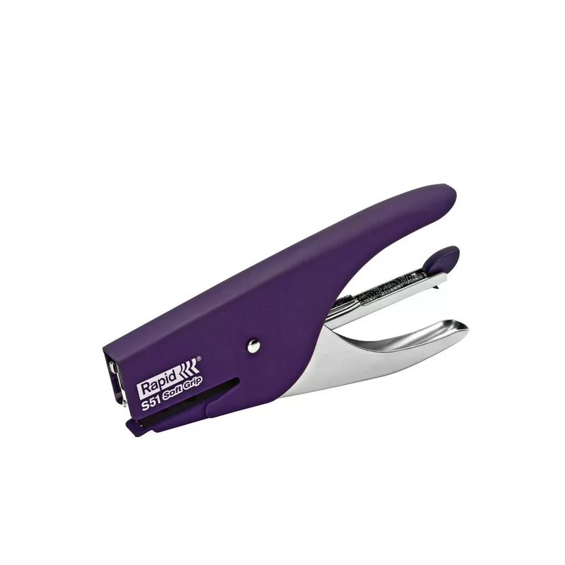 Cucitrice a pinza RAPID S51 SOFT GRIP viola