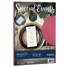 Carta metallizzata SPECIAL EVENTS A4 10fg 250gr rosso FAVINI