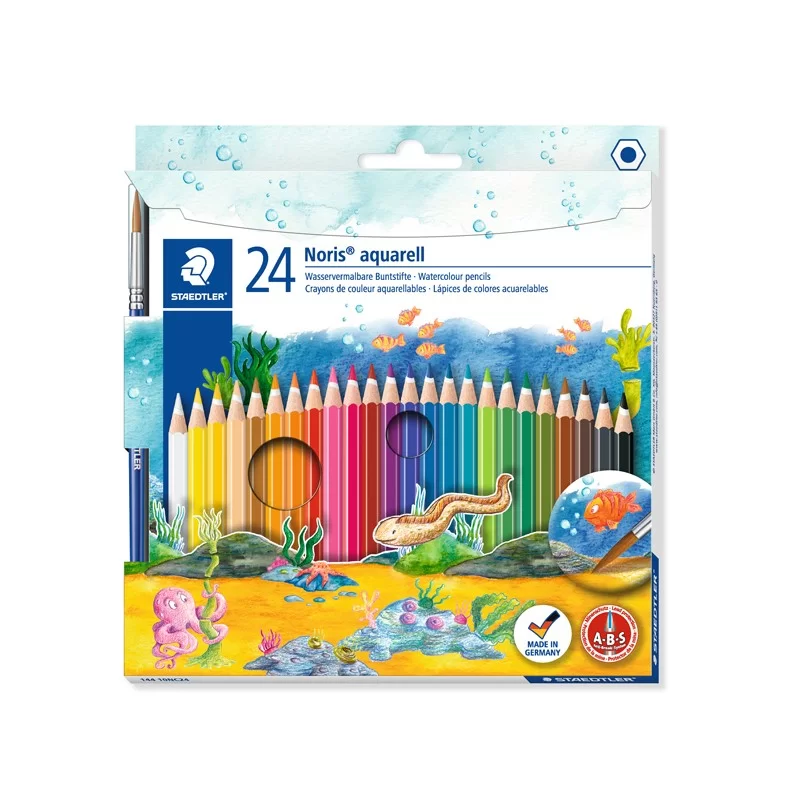 ASTUCCIO 24 MATITE COLORATE 144 AQUARELL NORIS CLUB STAEDTLER