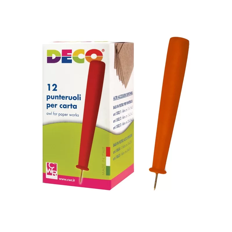 SCATOLA 12 PUNTERUOLI PER CARTA ART.1583 DECO