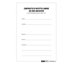 FASCICOLO CONTRATTO DI LOCAZIONE LIBERO 29,7X21 E5513N (Conf.25)
