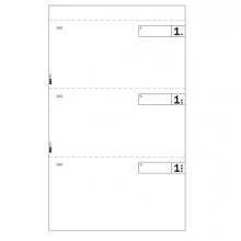 BLOCCO COMANDE A 3 TAGLIANDI 25/25 FOGLI AUTORIC. 17X9,9 E5917 (Conf.20)