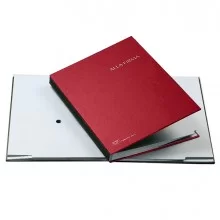 LIBRO FIRMA 14 PAGINE 24X34CM ROSSO 614-A FRASCHINI