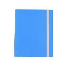 CARTELLINA 3 LEMBI C/ELASTICO FIBRONE 27X37CM azzurro 75 CDG (Conf.5)