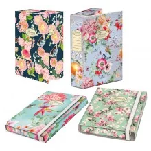 Cartella progetti con elastico 24x34cm dorso 7cm Pigna Nature Flowers (Conf.3)