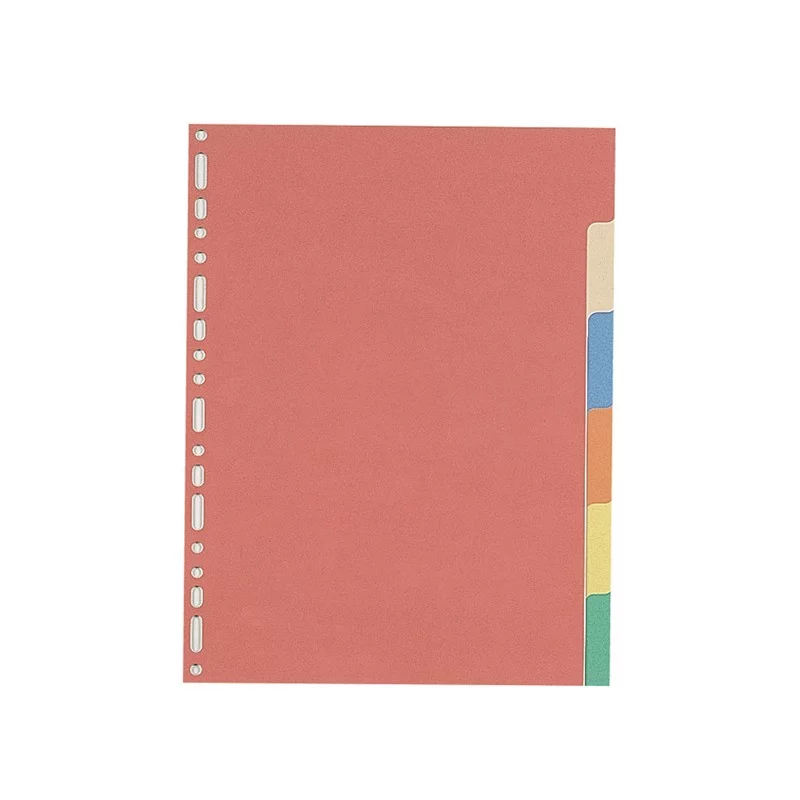 SEPARATORE 21X29,7 6TASTI CARTONCINO COLORATO 240GR FAVORIT