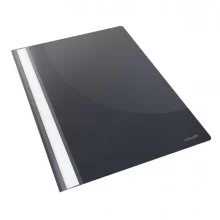 CARTELLINA PPL CON FERMAFOGLI 21X29,7 NERO REPORT FILE ESSELTE (Conf.25)