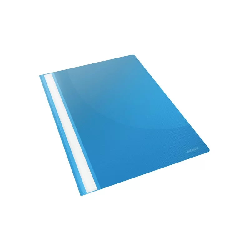 CARTELLINA PPL CON FERMAFOGLI 21X29,7 AZZURRO REPORT FILE ESSELTE (Conf.25)