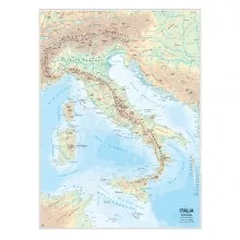 CARTA GEOGRAFICA SCOLASTICA MURALE ITALIA BELLETTI