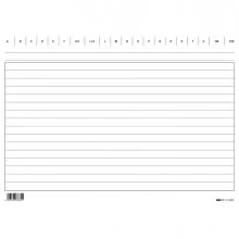 100 SCHEDE RIGATE 17X24CM ORIZZONTALE E3363BL EDIPRO