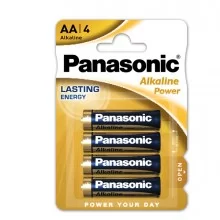 BLISTER 4 PILE STILO ALKALINE AA 1,5V PANASONIC FUORI CATALOGO