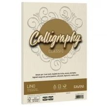 Carta CALLIGRAPHY LINO 120gr A4 50fg avorio 02 FAVINI