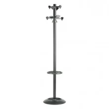 APPENDIABITI INCAS 175CM A 8 POSTI C/PORTAOMBRELLI NERO