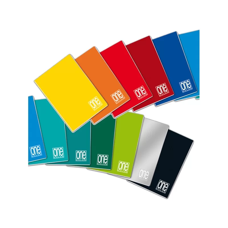 QUADERNO A5 riga di 3a 20fg+1 80gr ONE COLOR BLASETTI (Conf.10)
