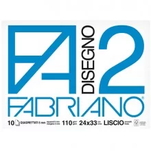 ALBUM P.M. FABRIANO2 (24X33CM) 10FG 110GR QUADRETTO 5MM (Conf.10)
