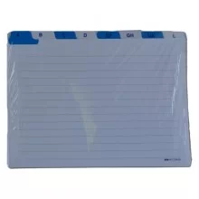 SCHEDE RUBRICA A-Z ORIZZONTALE 15X21CM E3649 EDIPRO