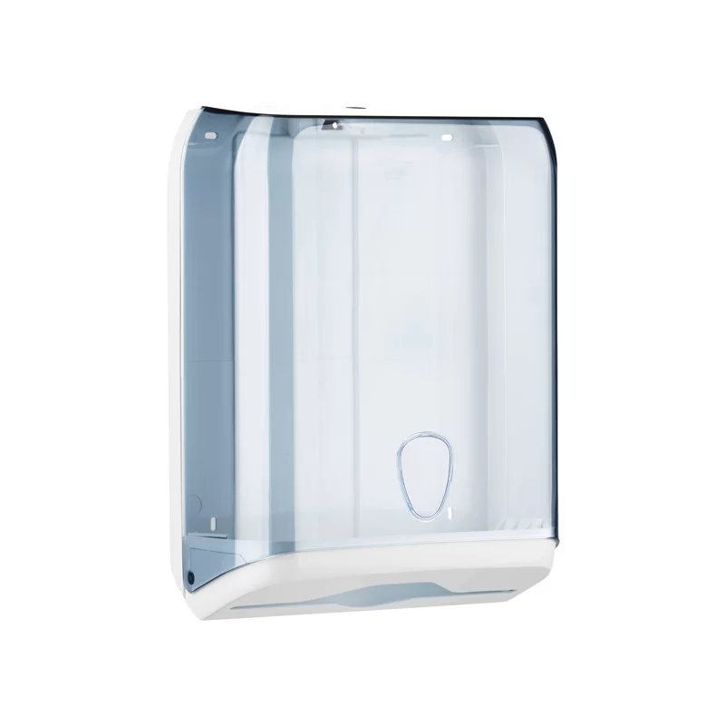 DISPENSER ASCIUGAMANI PIEGATI TRASPARENTE/BIANCO MAR PLAST