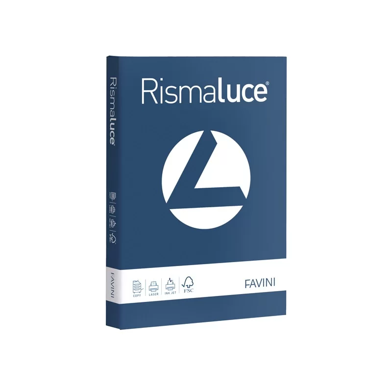 Carta RISMALUCE 200gr A4 125fg blu prussia 62 FAVINI