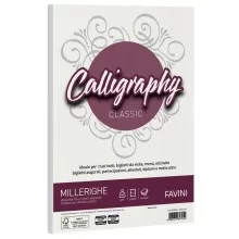 Carta CALLIGRAPHY MILLERIGHE 100gr A4 50fg bianco 01 FAVINI