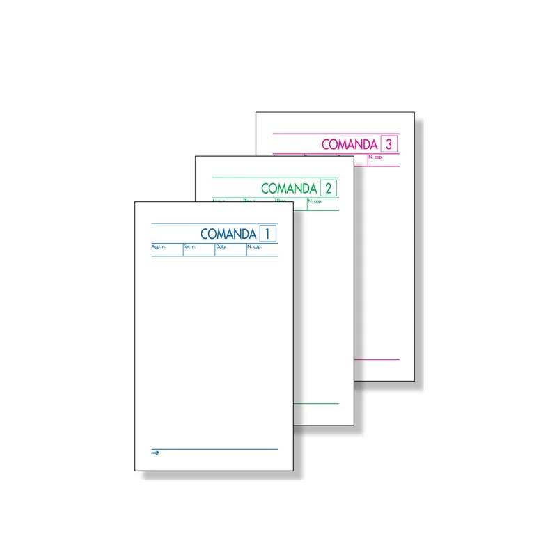 BLOCCO COMANDE 25FOGLI 3 COPIE AUTOCOPIANTE 10X17CM ART 512/3 BM (Conf.10)