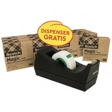 DISPENSER C38 MULTI-PACK CON 14 ROTOLI SFUSI Scotch® Magic™ 900 19MMX33M