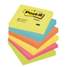BLOCCO 100foglietti Post-it® 76x76mm 654-TFEN ENERGY 72GR ASSORTITO (Conf.6)