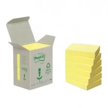 BLOCCO 100foglietti Post-it® Notes Green 38x51mm 653-1B GIALLO (Conf.6)