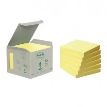 BLOCCO 100foglietti Post-it® Notes Green 76x76mm 654-1B GIALLO (Conf.6)