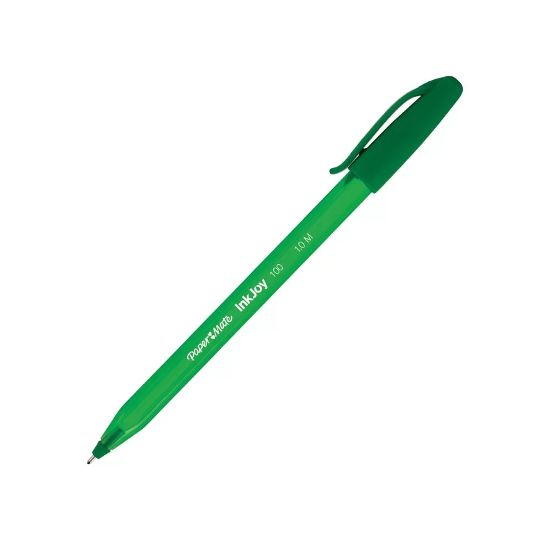 Penna sfera INKJOY 100 Stick 1,0mm verde PAPERMATE (Conf.50)