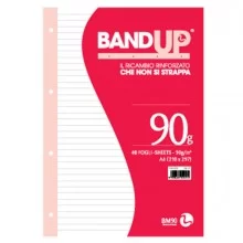 RICAMBI FORATI RINFORZATI BANDUP A4 90gr 40fg 1rigo BM FUORI CATALOGO