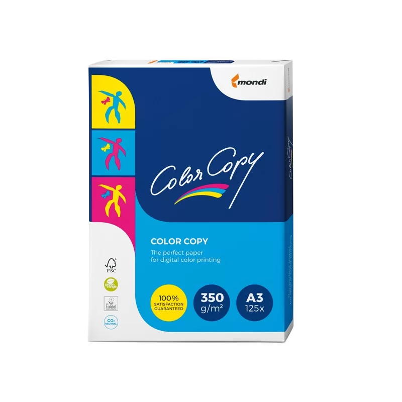 CARTA BIANCA COLOR COPY A3 297x420mm 350gr 125fg MONDI