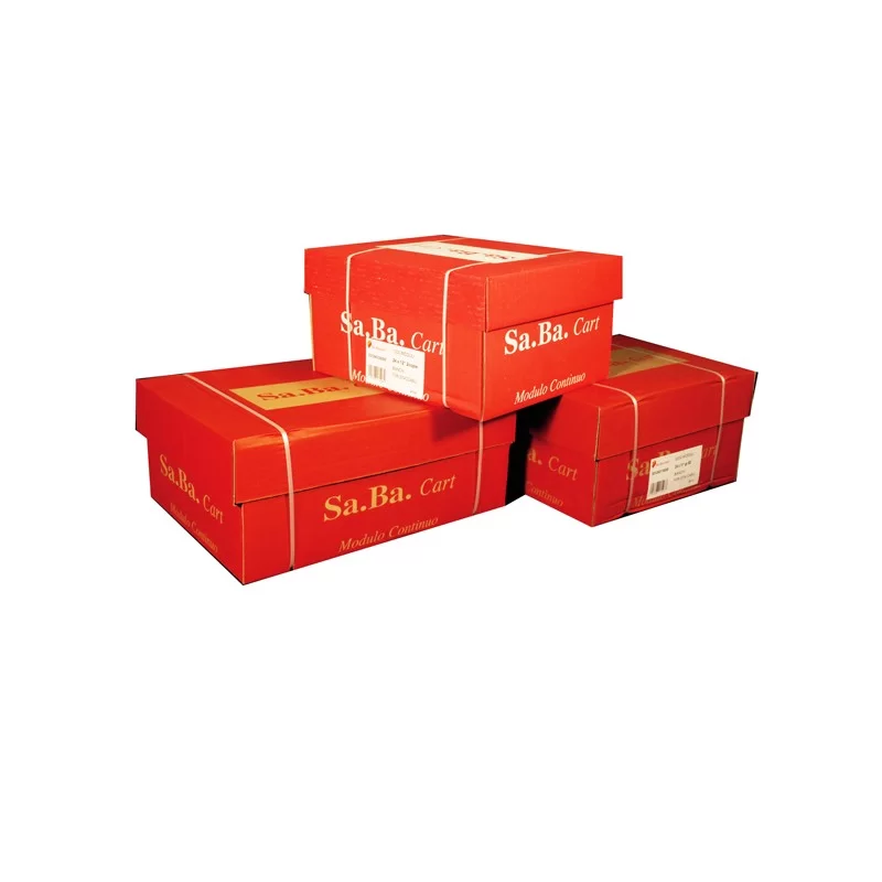 CARTA IN MODULO CONTINUO 37,5X11"x2 53GR (1000FG) BIANCO Piste Fisse