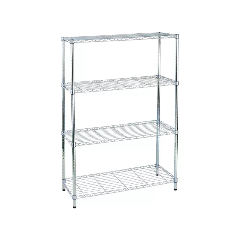LIBRERIA 4 RIPIANI ACCIAIO CROMATO 36x90cmH137cm ARCHIMEDE LIGHT