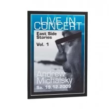 Cornice espositiva adesiva Duraframe® A4 21x29,7cm nero DURABLE (Conf.2)