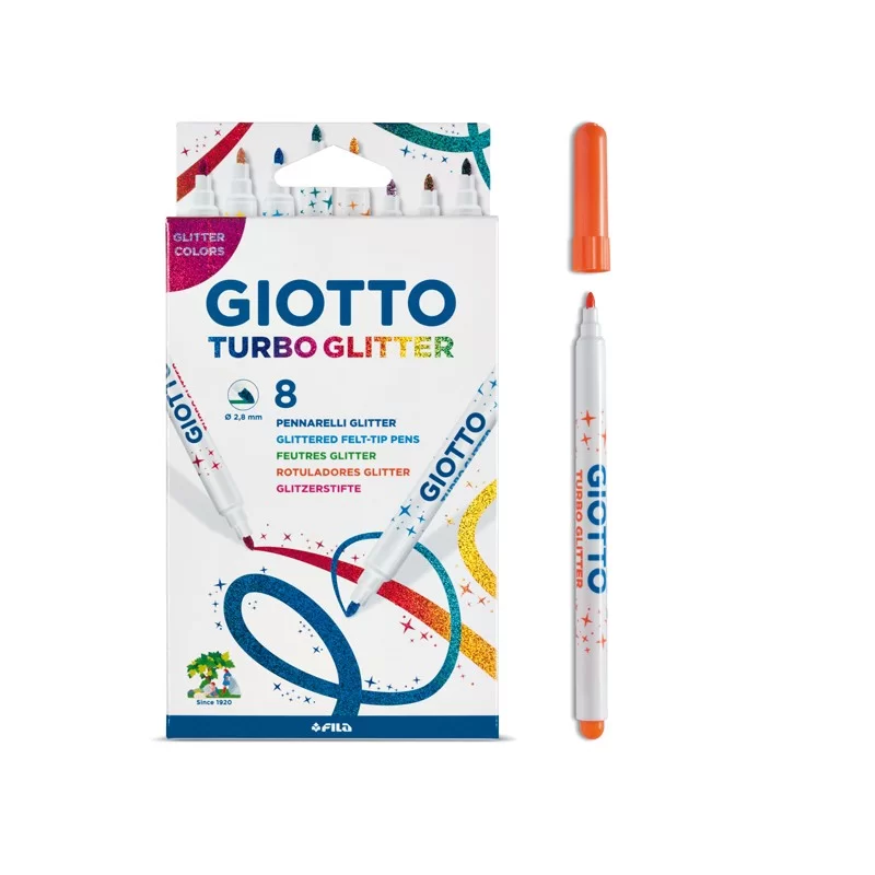 ASTUCCIO 8 PENNARELLI TURBO GLITTER GIOTTO