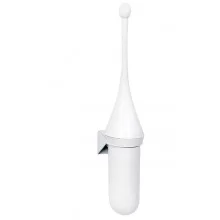 PORTASCOPINO BIANCO DA PARETE PER WC MAR PLAST