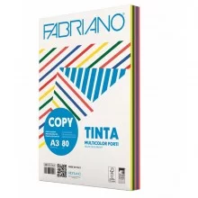 Carta Fabriano Colore A3 80gr 250fg mix 5 colori forti
