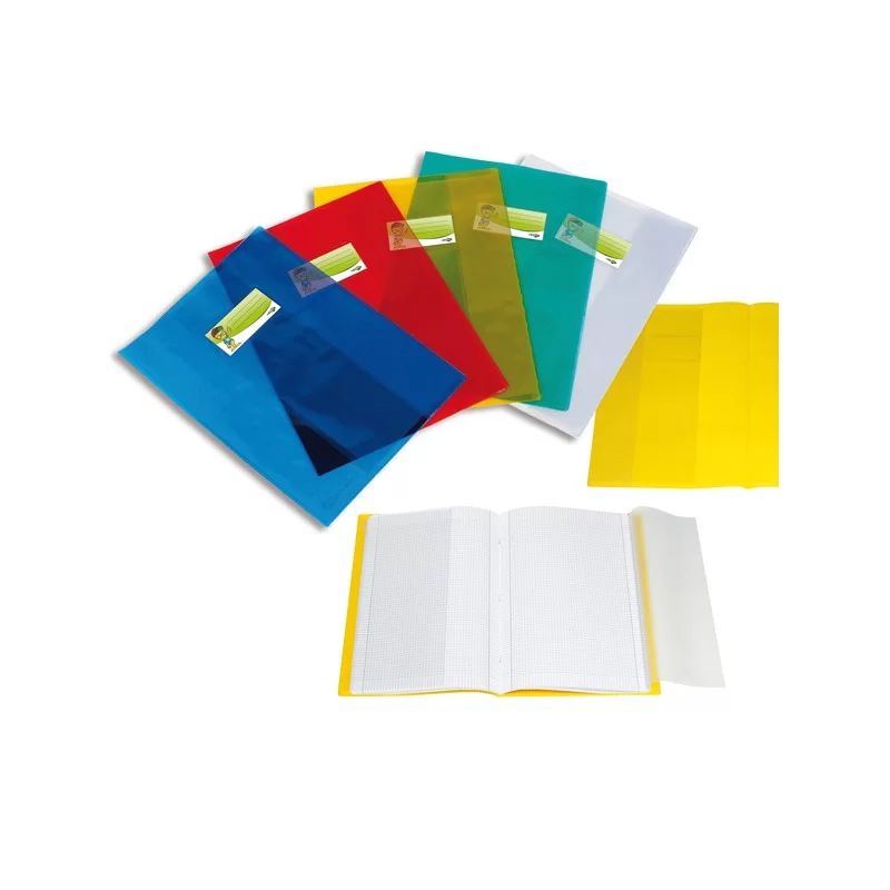 COPRIMAXI PPL LISCIO TRASPARENTE ROSSO C/ALETTE E PORTAETICHETTA SEI ROTA (Conf.25) FUORI CATALOGO