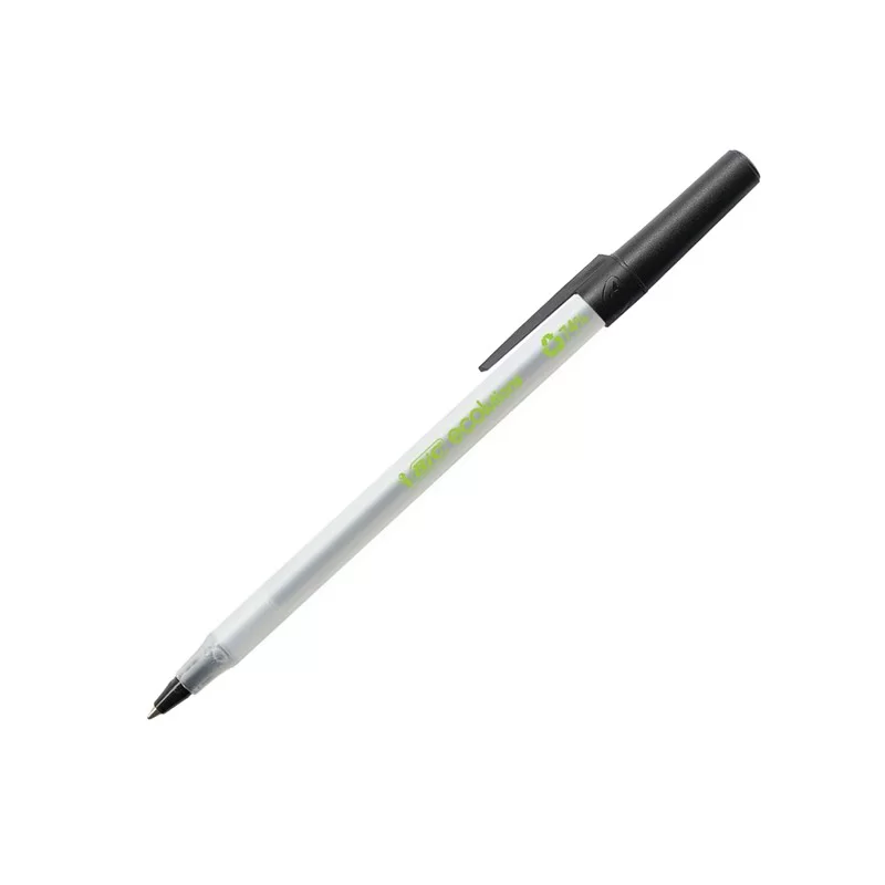 SCATOLA 60 PENNE A SFERA BIC® ECOlutions™ Round Stic™ NERO 1.0MM