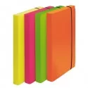 CARTELLA PROGETTO D.3cm CON ELASTICO COLORI FLUO SHOCKING FILE (Conf.4)