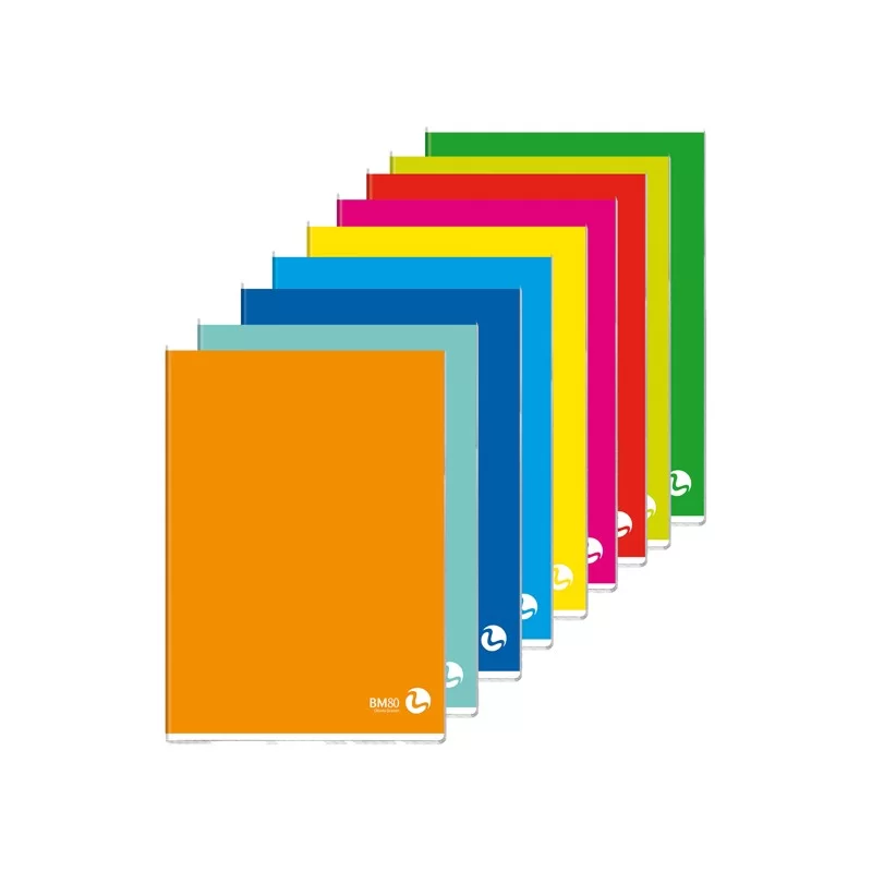 MAXIQUADERNO A4 80gr 80fg+1 1rigo COLOR 80 BASIC BM (Conf.10)